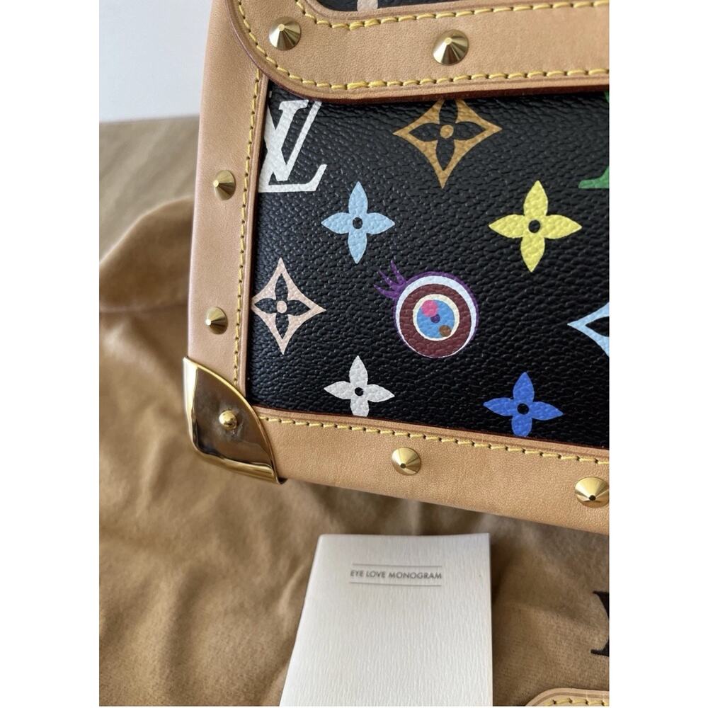 Louis Vuitton Murakami Eye Love You Bow Bag Black Multicolor Monogram RARE NIB - Picture 14 of 15